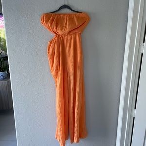 Free People Strapless Jumpsuit